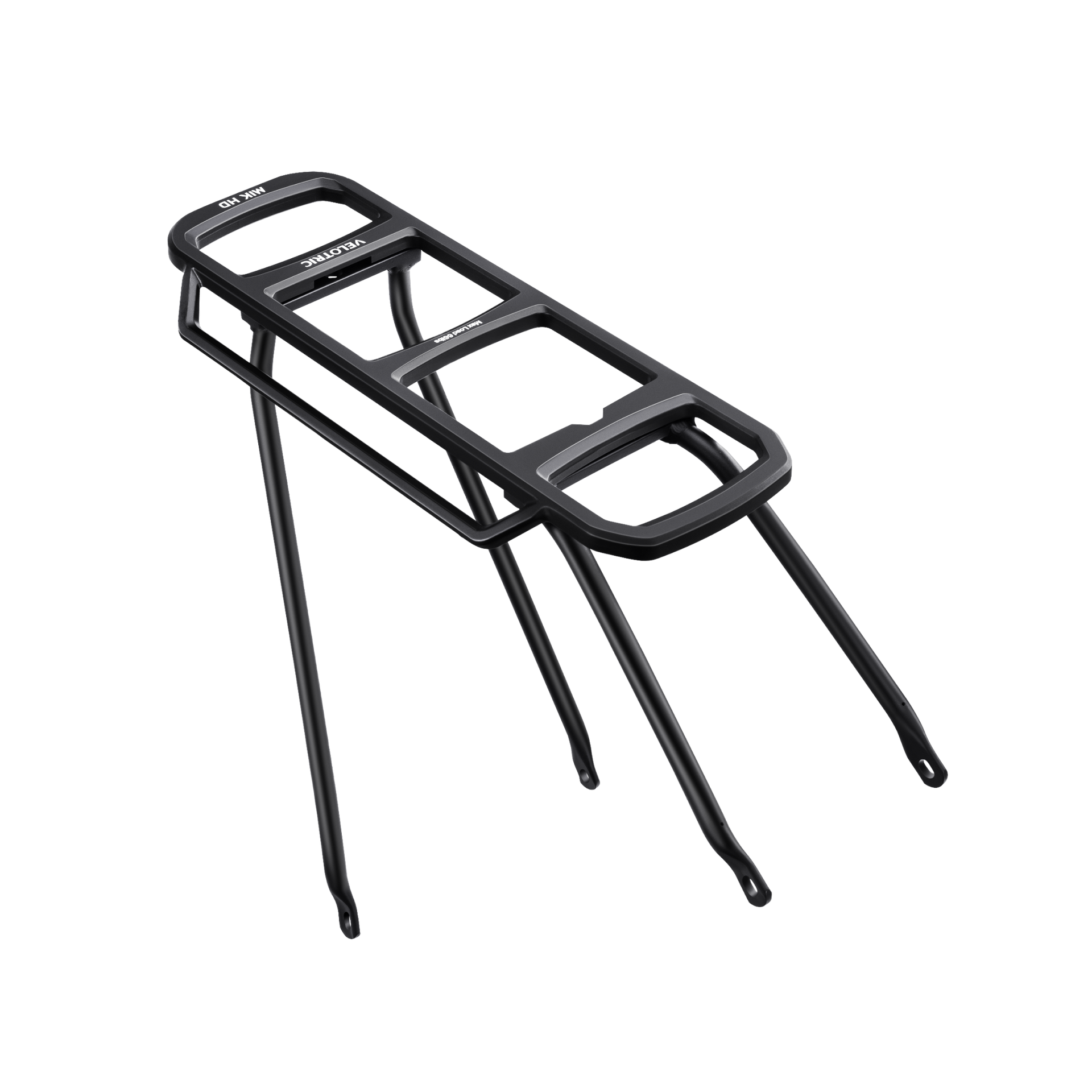 Introducing the Velotric Rear Rack - Breeze 1 in sleek black, crafted for the Breeze 1 e-bike. With multiple attachment points and a high carrying capacity, it's designed to seamlessly carry your essentials.