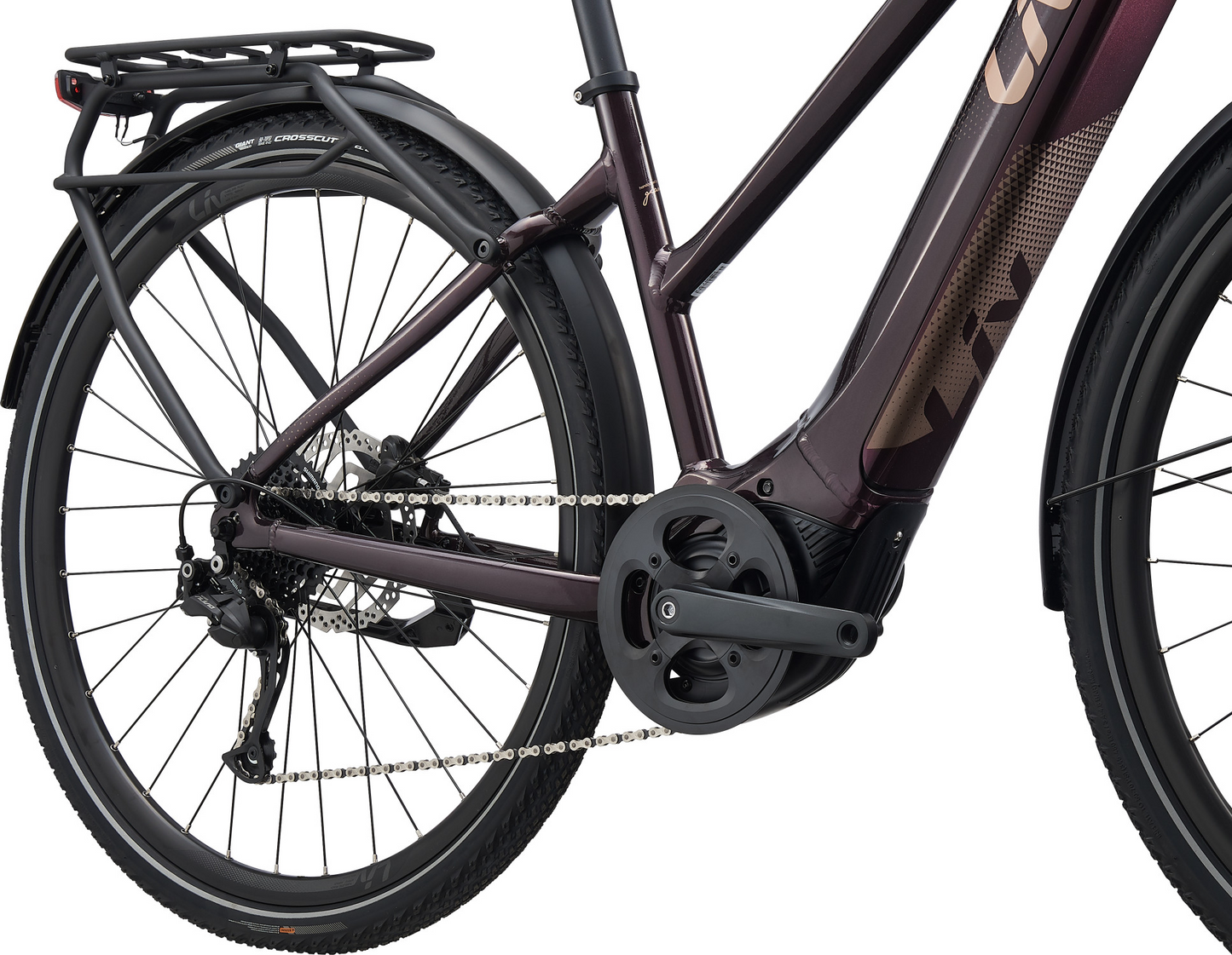A powerful LIV - AMITI-E+ 2 electric bike equipped with a long-lasting battery.