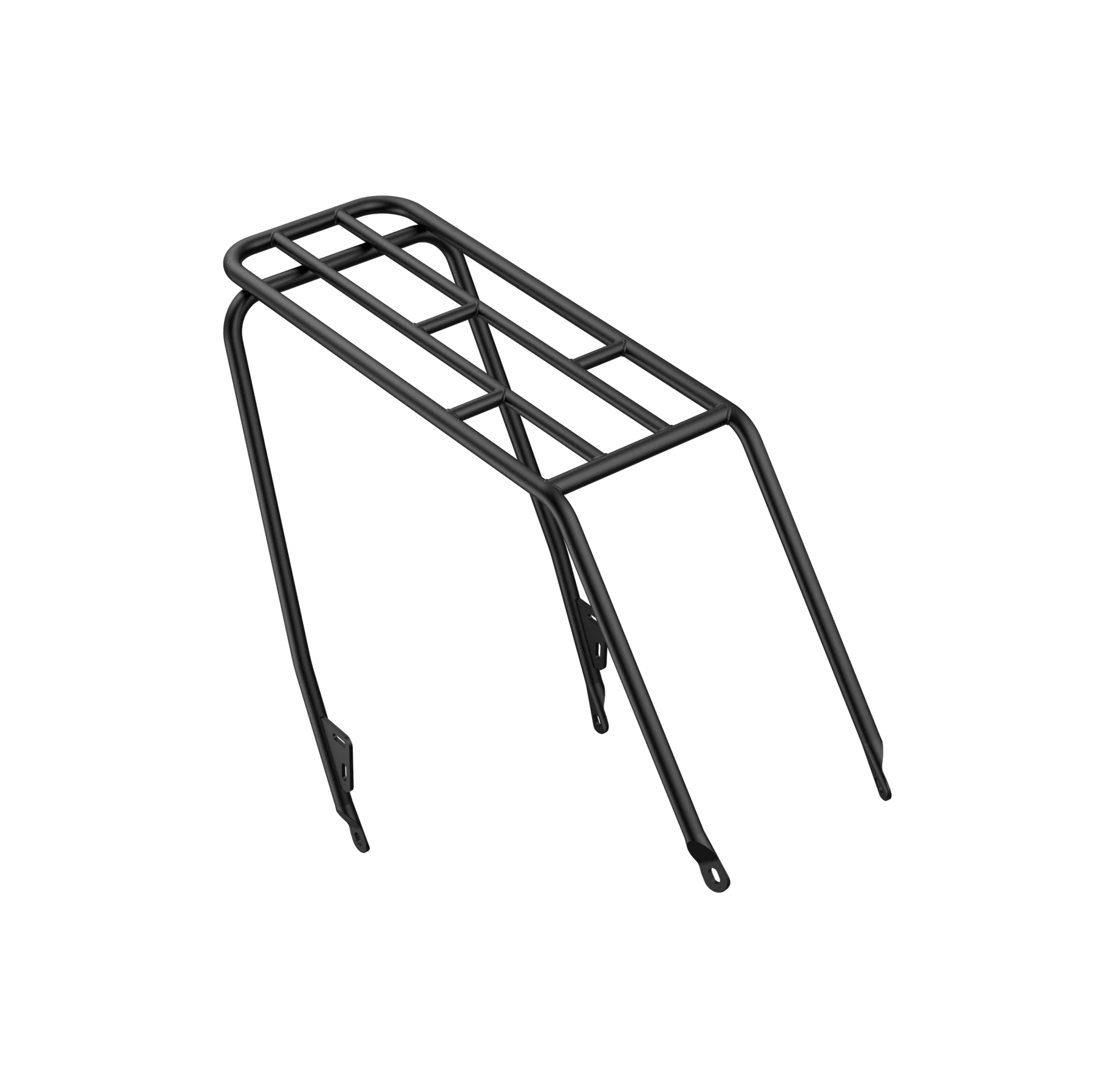 A black bicycle **Rear Rack - Velotric - Nomad** on a black background.