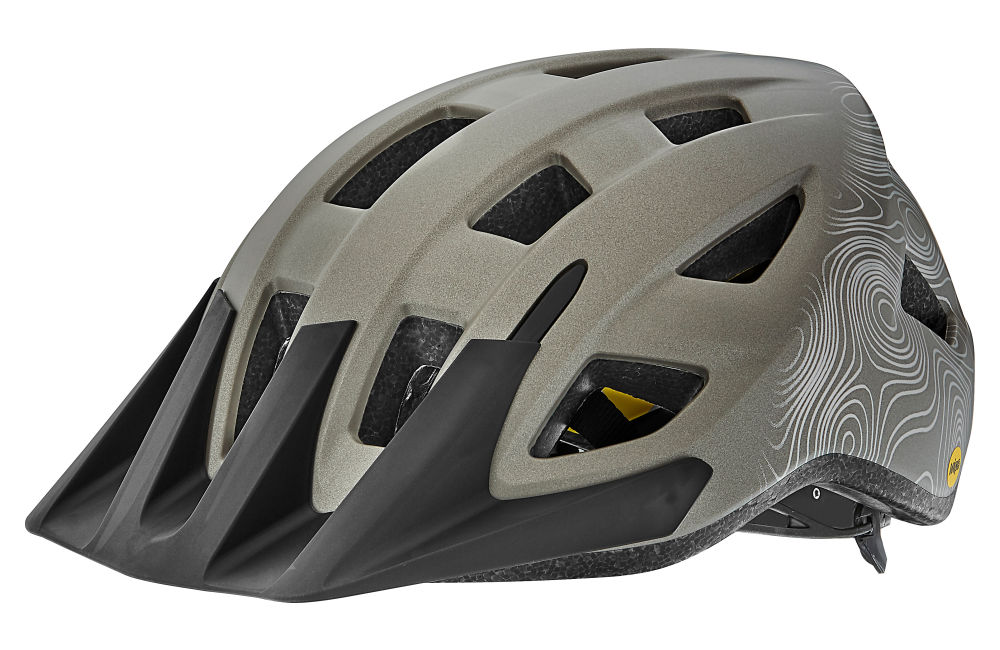 Giant Mountain biking helmet with Mips protection isolated on white background.