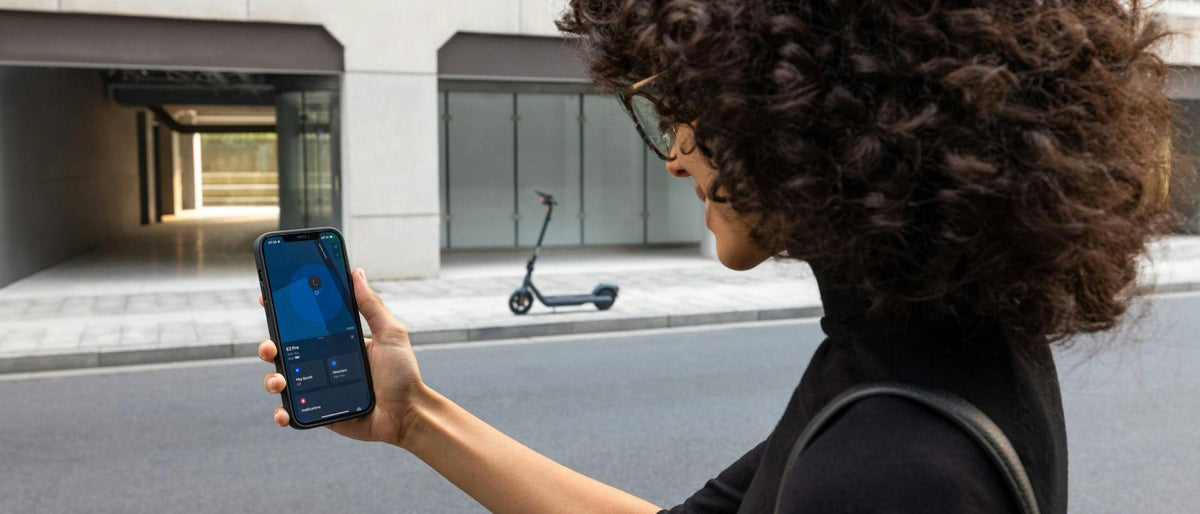 Segway Ninebot E2 Pro electric scooter: Apple Find My lifestyle image