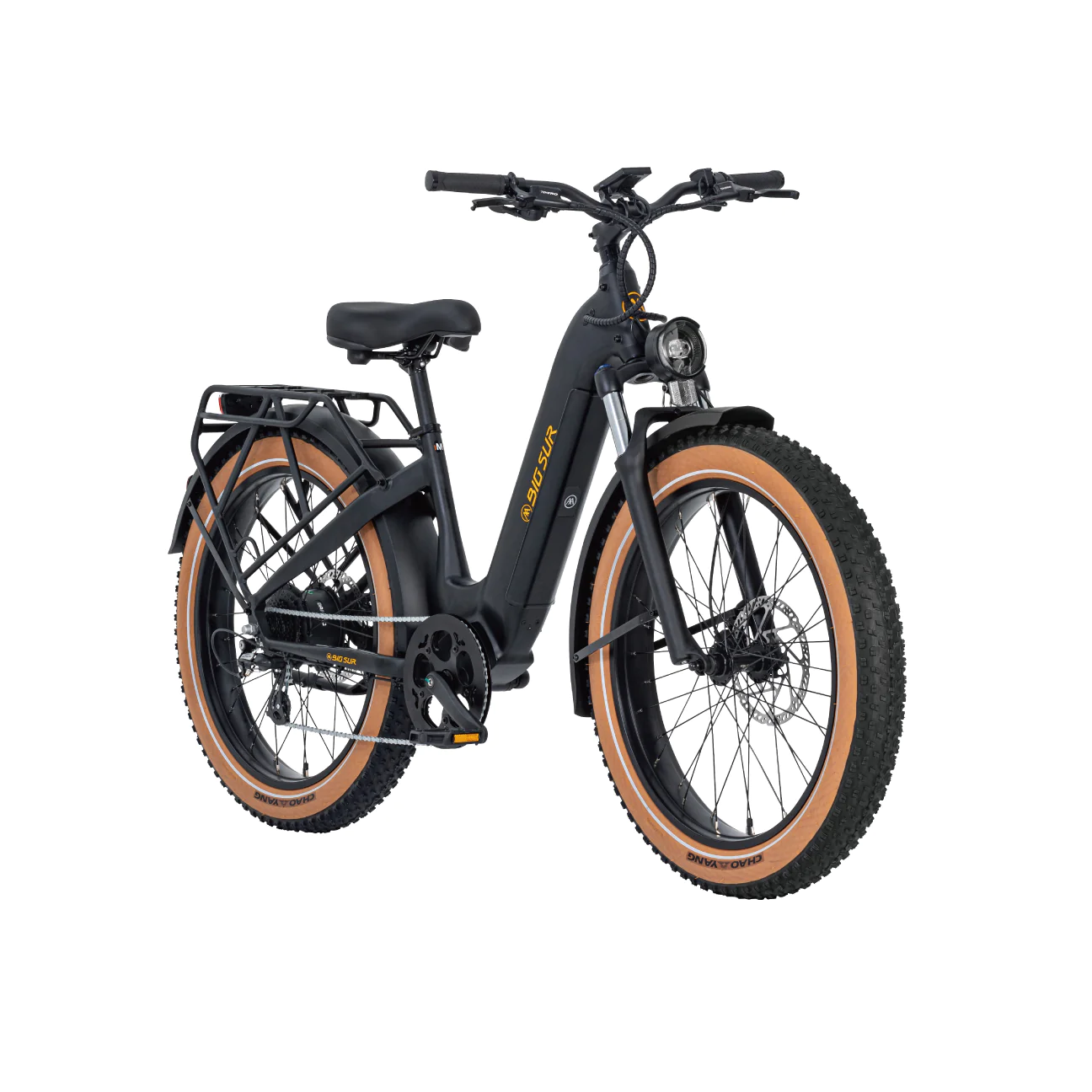 An AIMA - Big Sur e-bike on a white background.