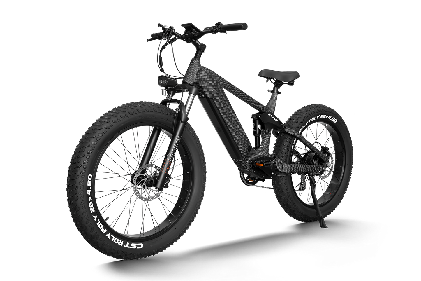 A powerful Himiway - King Cobra ebike with a tire on it.