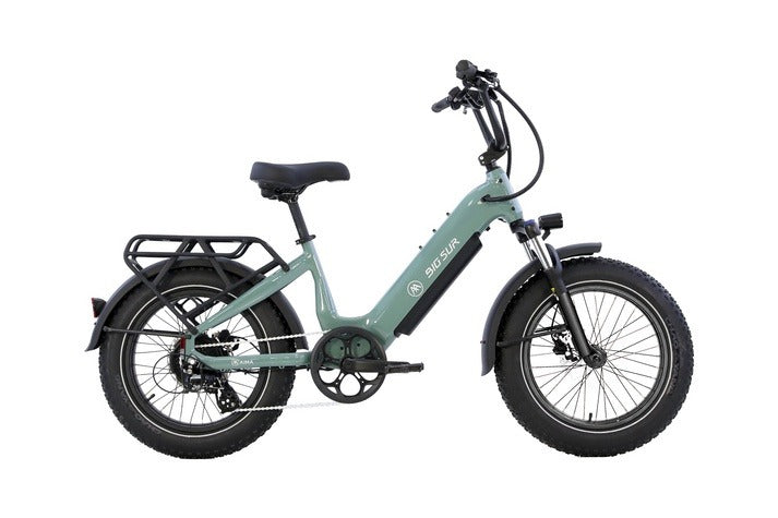AIMA Big Sur Sport 2.0 in Sage Green, full side view with 20-inch fat tires