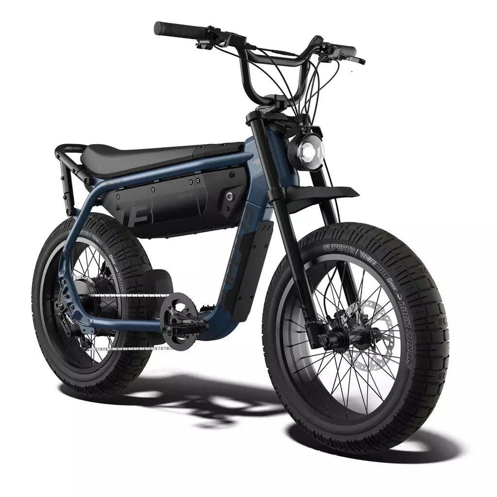 SUPER73-M1D Core in Slate, front three-quarter view