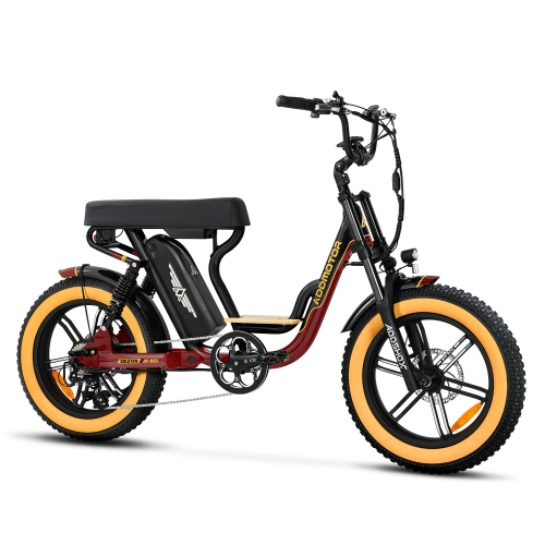 Addmotor - Soletan M66X electric bicycle with black and yellow accents on a white background.