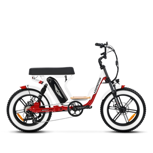 Addmotor - Soletan M66X electric bicycle with a step-through frame, Cruiser Electric Bike, and chunky off-road tires, displayed on a white background.