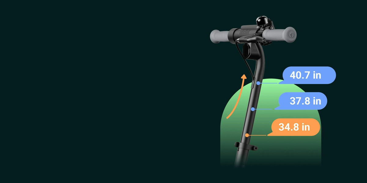 Segway Ninebot C2 Pro electric scooter: Three adjustable handlebar heights