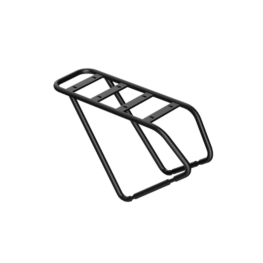 Urtopia Rear Rack for Fold ST: a sleek black metal design with horizontal bars and mounting points—ideal support for your Urtopia electric folding bike.