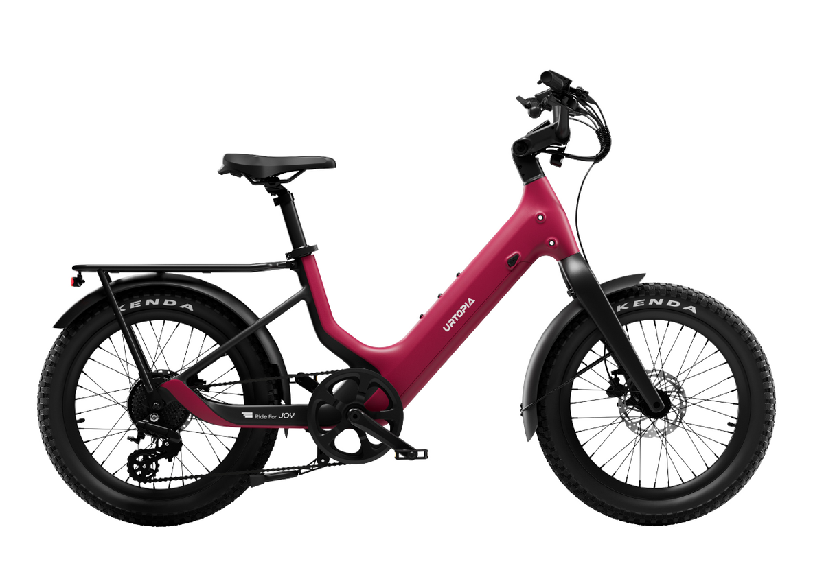Urtopia Carbon Joy Ultra with Standard low handlebar in Rose Red