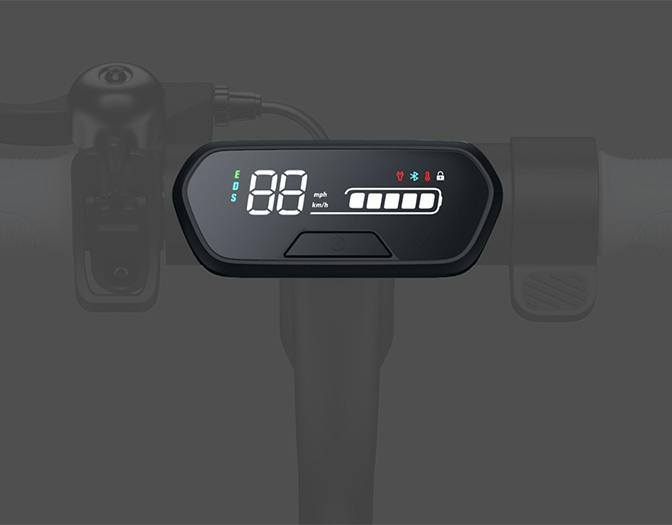 Segway Ninebot C2 Pro electric scooter: LED dashboard