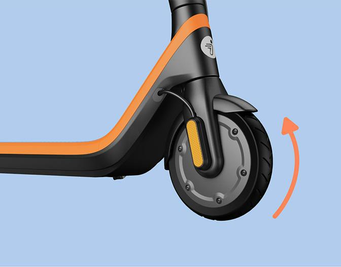 Segway Ninebot C2 Pro electric scooter: C2-series hollow tire illustration