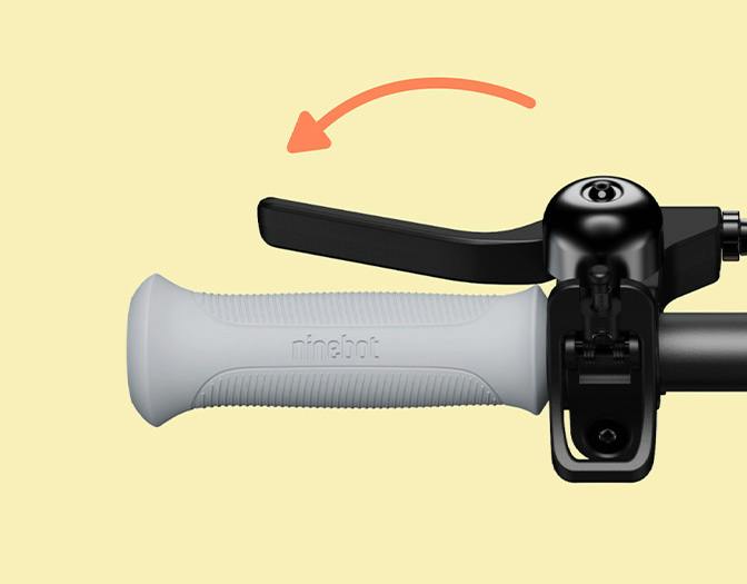 Segway Ninebot C2 Pro electric scooter: C2-series mechanical brake control