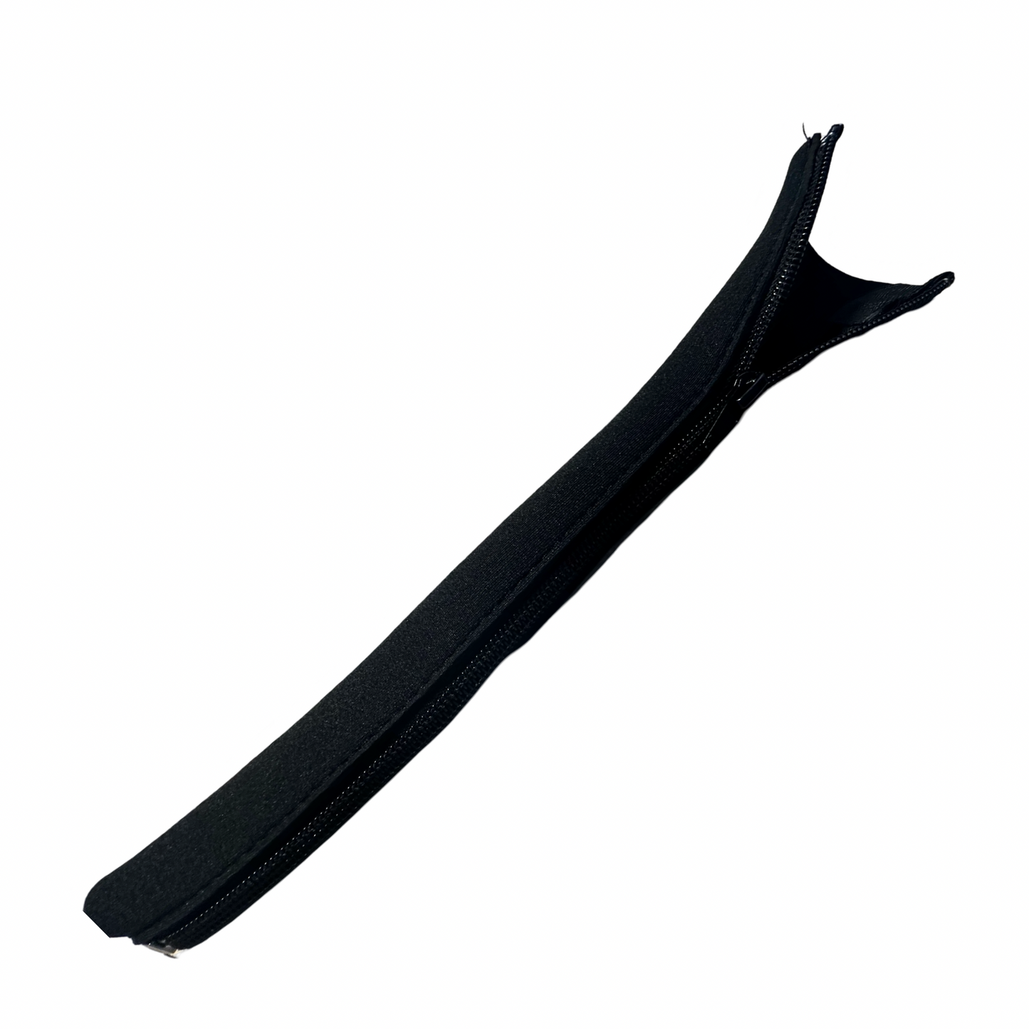 The ElectricAllWheel Universal Throttle Harness Kit features a black zippered fabric sleeve, shown partially open on a white background, perfect for protecting e-bike throttles or accessories with 3-pin Julet or mini connectors.