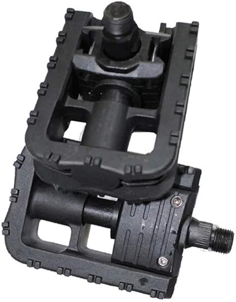 A pair of Tampa Bay eBikes Foldable Pedal Set, black metal body bicycle pedals.