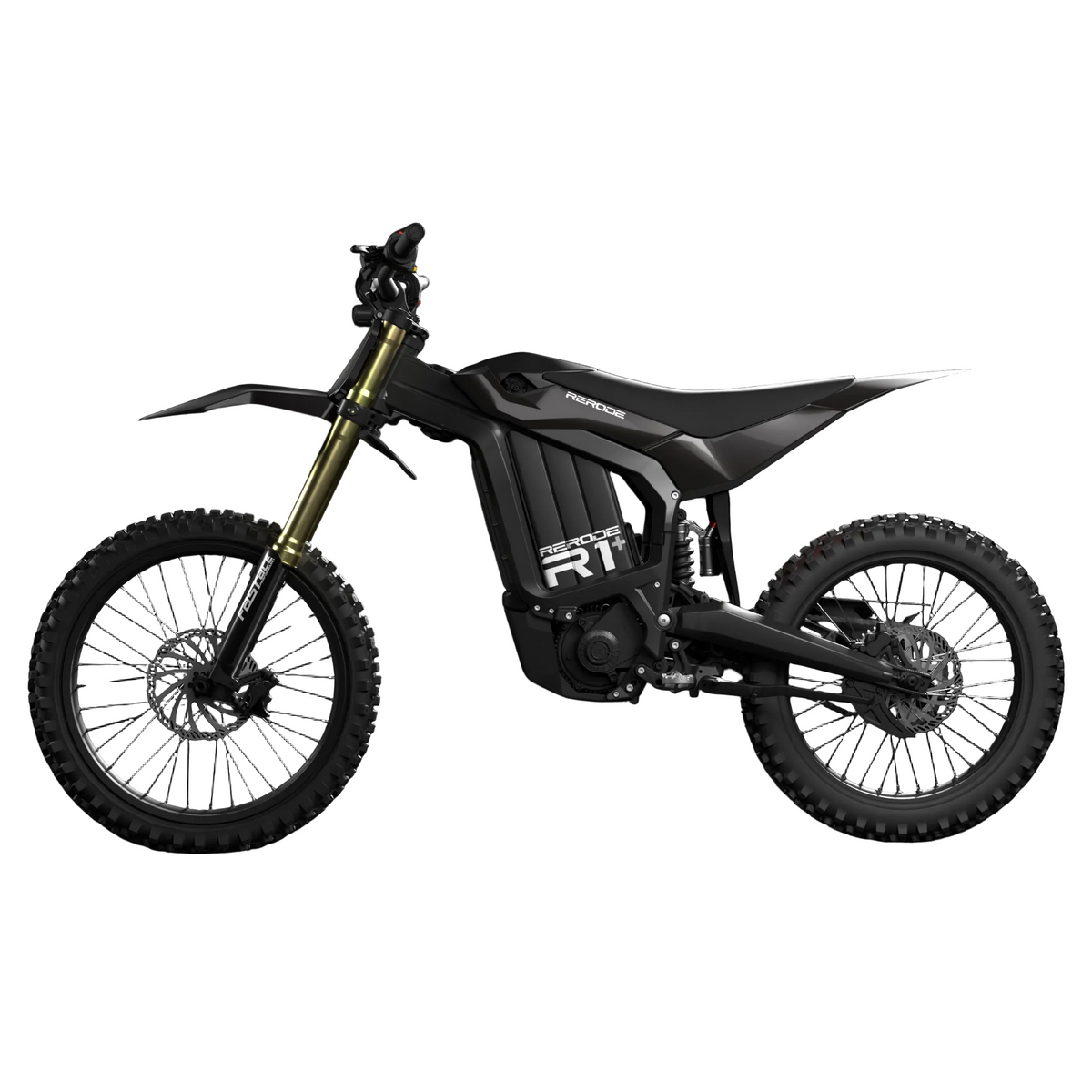 RERODE R1+ Electric Dirt Bike side profile with Black decals