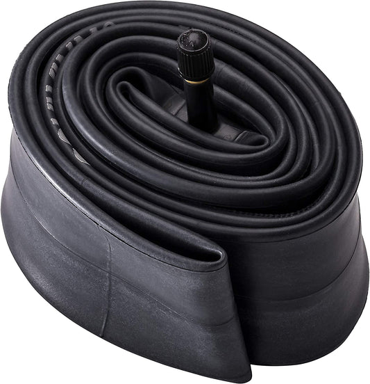 Rolled black "Tube" brand tire, 26 x 4, with a visible valve stem at the top.