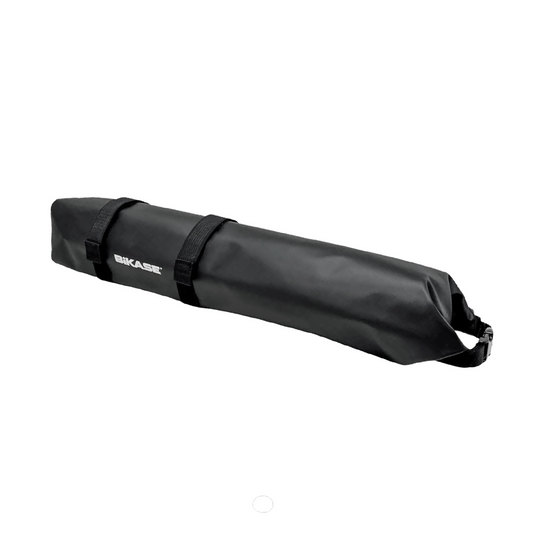 A waterproof black eBike Battery Bag with straps designed for Bosch Powertube batteries by Bikase.