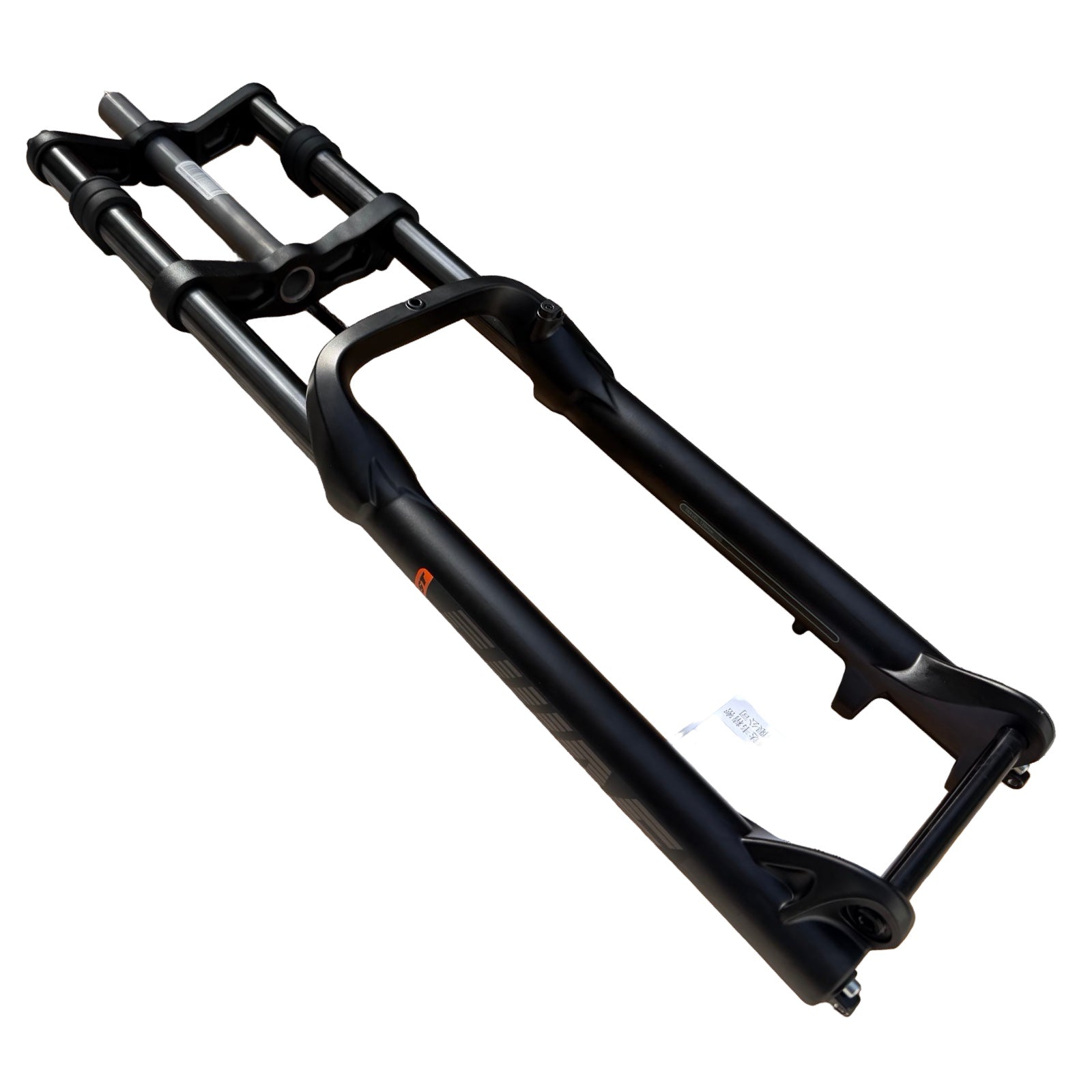 The ElectricAllWheel RST Guide Dual Crown Fork (26” Fat Tire) + Motorcycle Style LED Headlight Kit (12V, 2-pin Julet)—a front-end upgrade for fat tire e-bikes, boosting stability, control, and visibility.