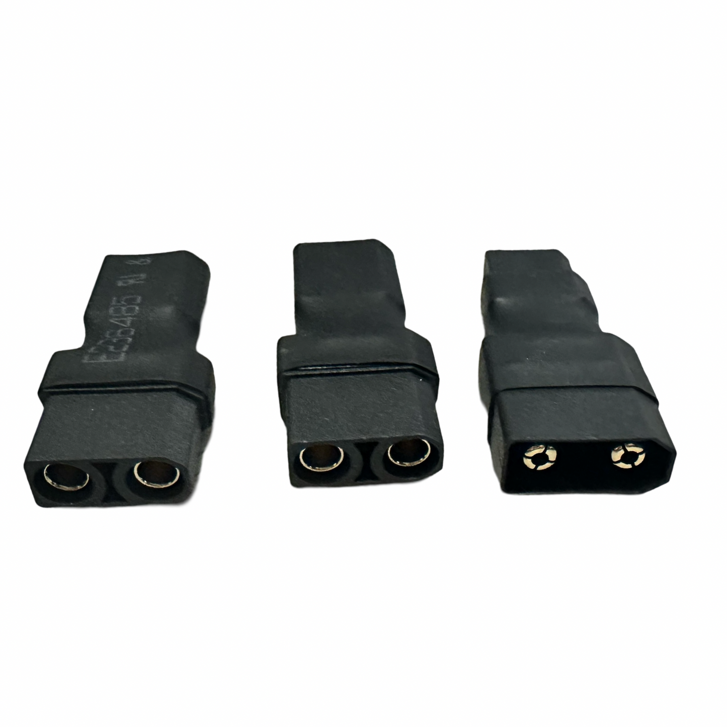Three ElectricAllWheel 60A Dual Battery Discharge Balancer Kits (12AWG, XT90 Connectors with XT90-XT60 Adapters) are arranged side by side on a white background.