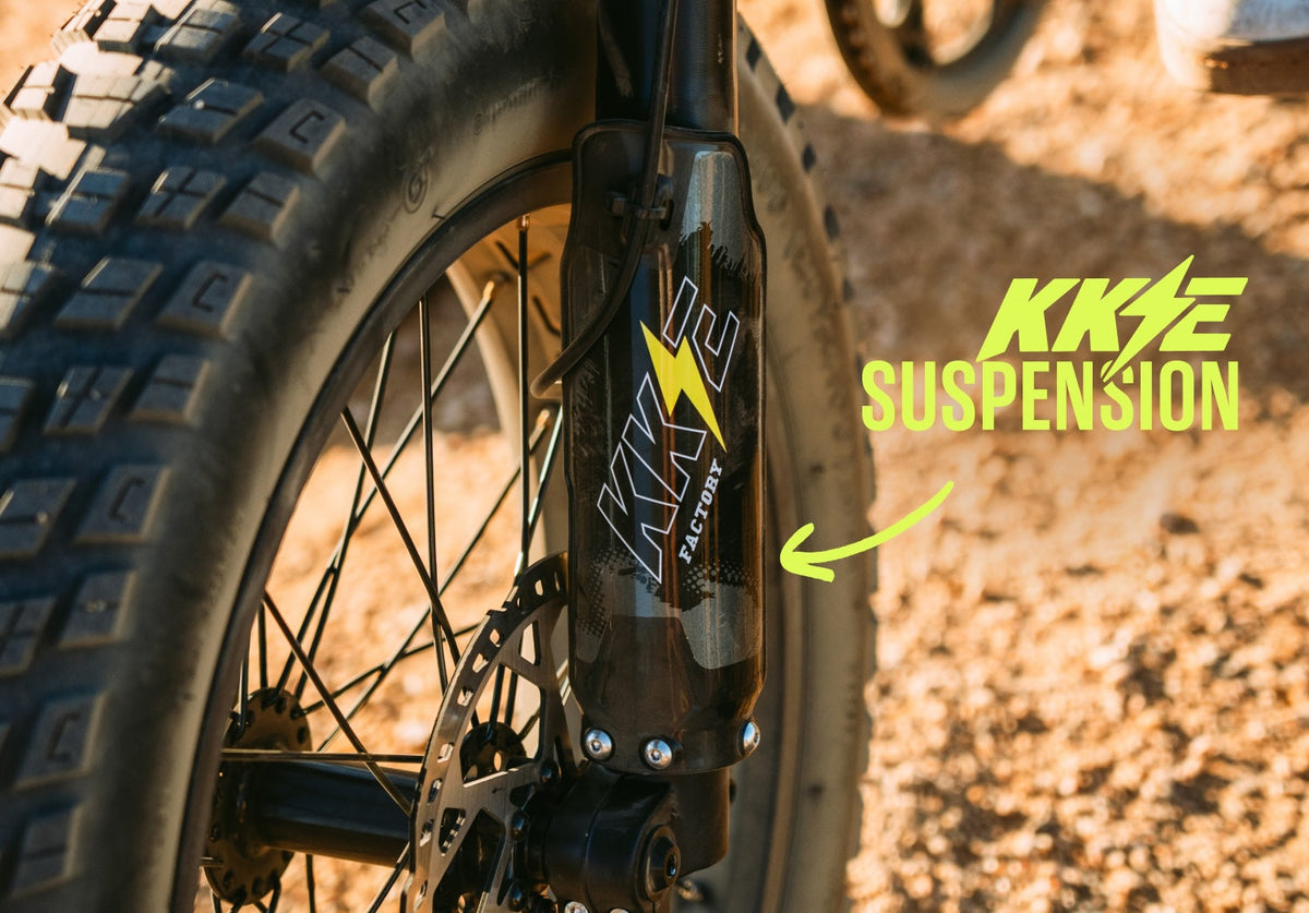 Juiced Scrambler Full-Suspension — KKE inverted front suspension fork