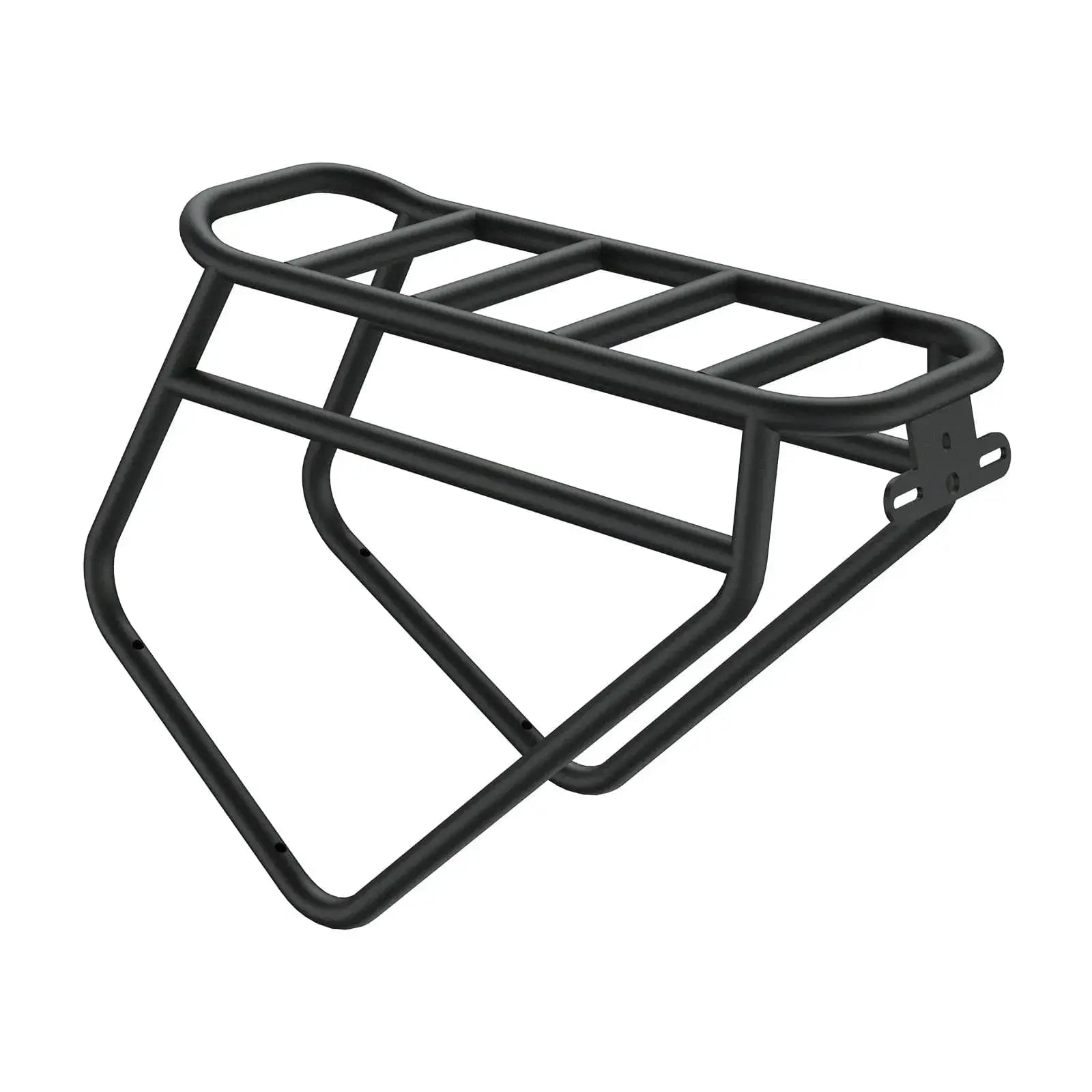 A black Rear Rack - Hovsco HovAlpha Heavy Duty on a white background.