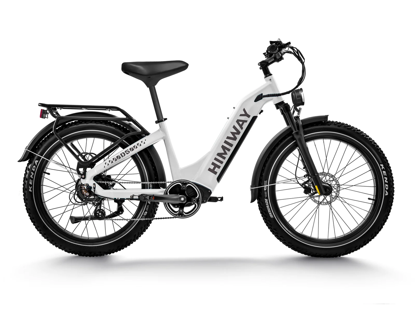 Himiway - D5 Step Through electric fat bike with fat tires on a white background.