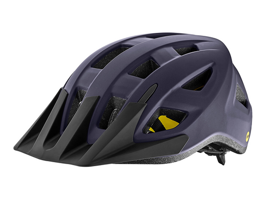 Introducing the LIV Helmet - Path Matte Milky Way, equipped with MIPS brain protection, multiple ventilation slots, and a front visor attachment.