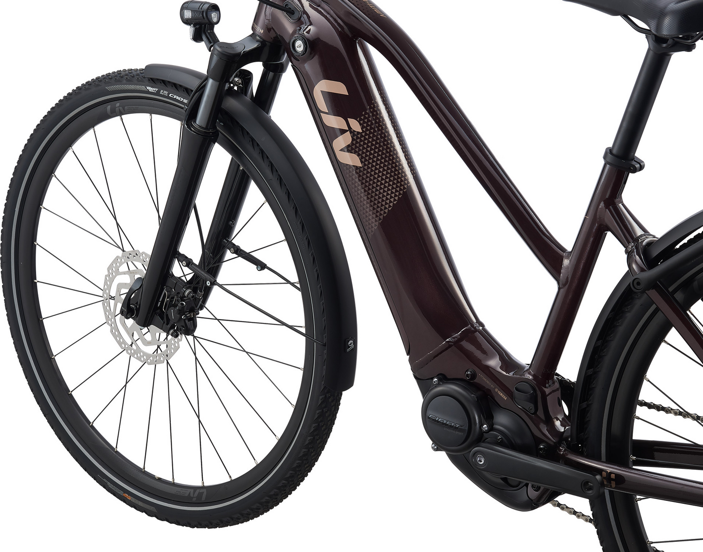 A powerful LIV - AMITI-E+ 2 electric bike with a long-lasting battery is shown against a white background.