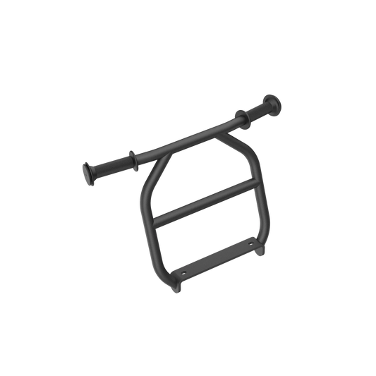 An image of a Velotric handrail on a black background, emphasizing the bike's stability.