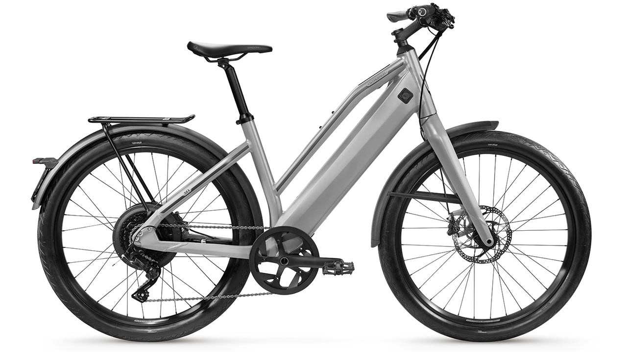 Stromer ST1 Comfort Electric Bike with a CYRO Drive II motor on a white background.