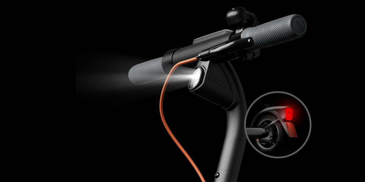 Segway Ninebot E2 Plus II electric scooter, headlight and tail light