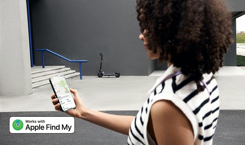 Segway Ninebot E3 Pro electric scooter, apple find my compatibility