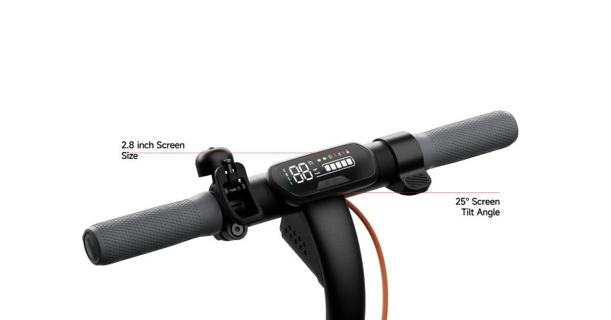 Segway Ninebot E2 Plus II electric scooter, 2.8-inch dashboard