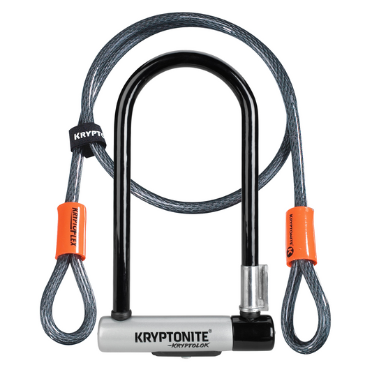 This Kryptonite Kryptolok with 4ft Cable features a high security PERFORMANCE STEEL SHACKLE, providing GOLD ANTI THEFT protection against theft.