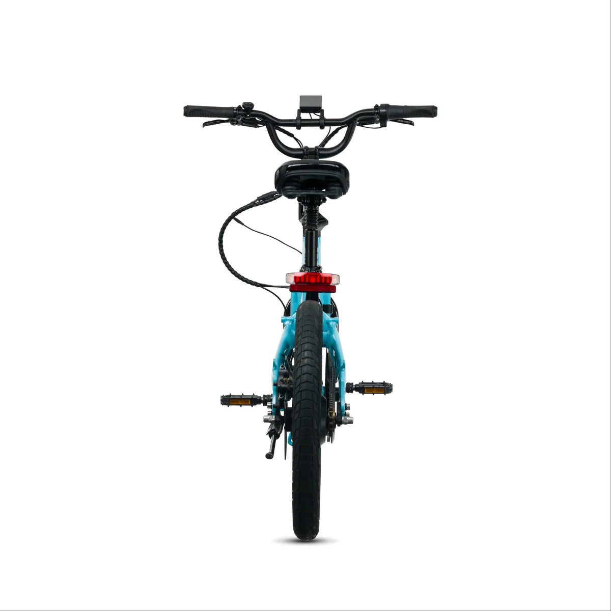 Lectric XP Lite3 Blue Mist rear view at Tampa Bay eBikes