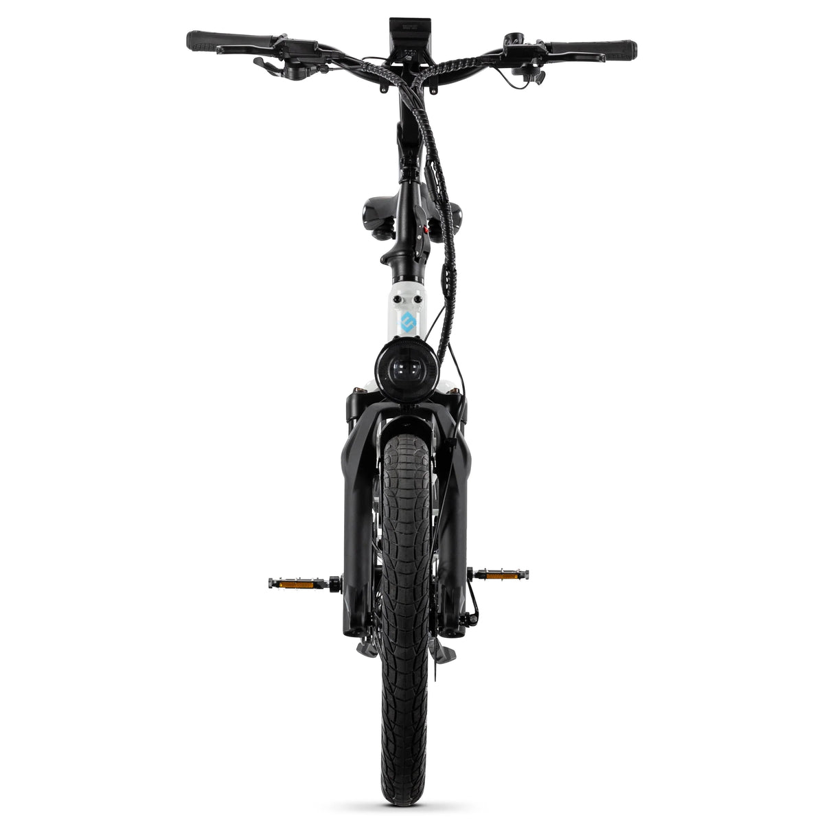 Lectric XPedition2 Stratus White electric bike, front view