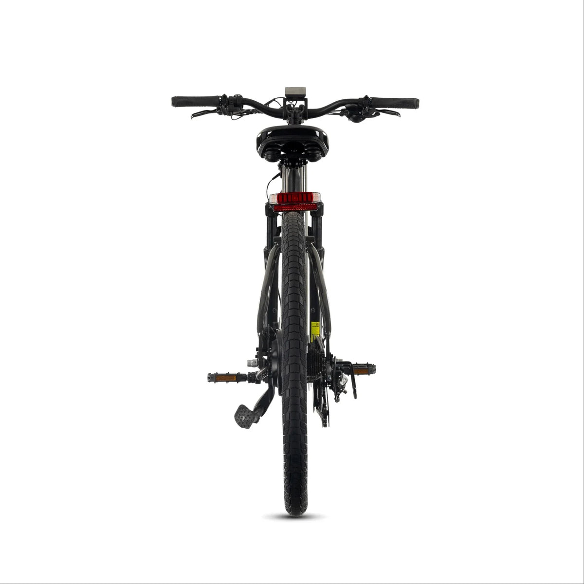 Lectric XPress2 Tempest Grey Commuter electric bike, rear view