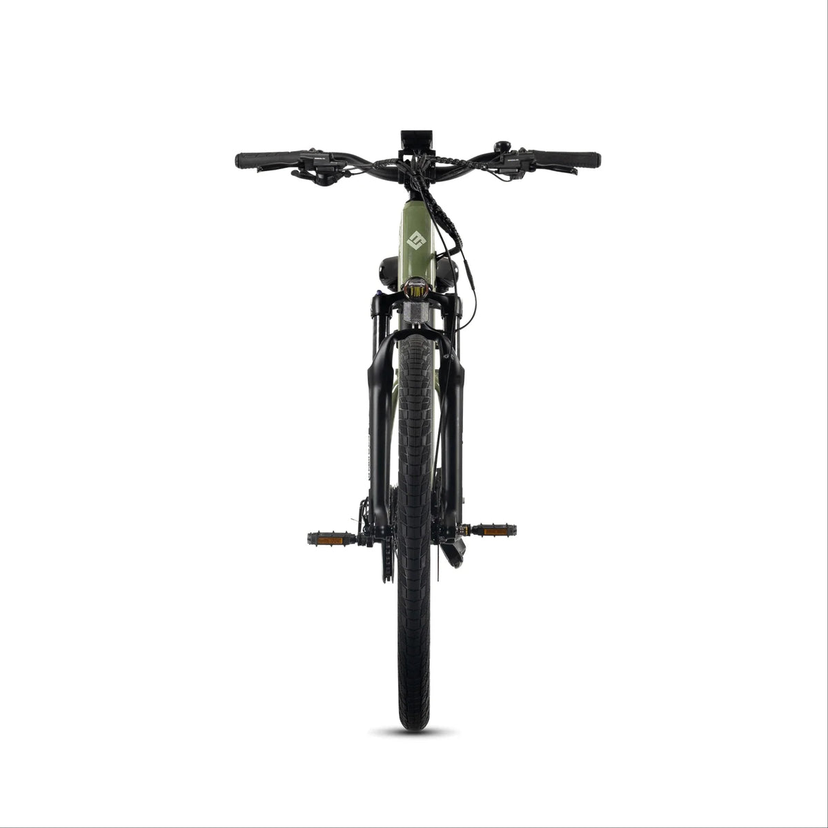 Lectric XPress2 Pine Green Commuter electric bike, front view