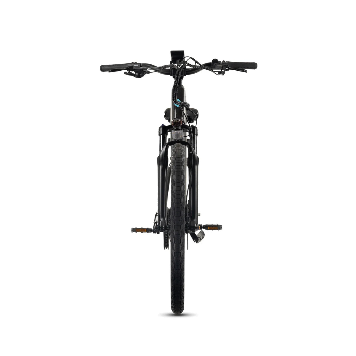 Lectric XPress2 Tempest Grey Commuter electric bike, front view