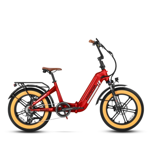 Addmotor Foldtan M-160 e-bike with thick tires against a white background.