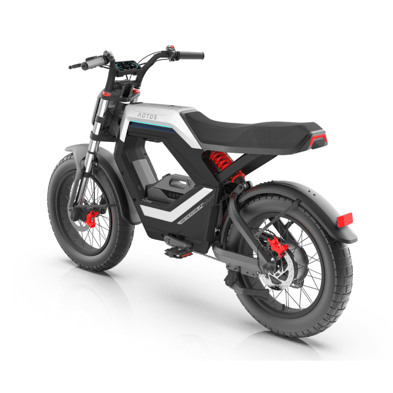 AOTOS FLUX X26 electric bike rear three-quarter view