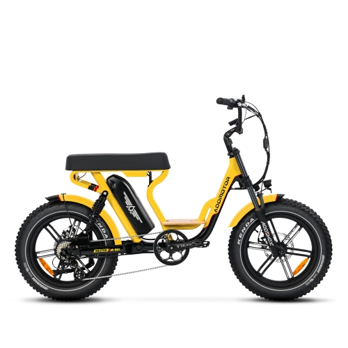 Addmotor - Soletan M66X Electric Bike with fat tires isolated on a white background.