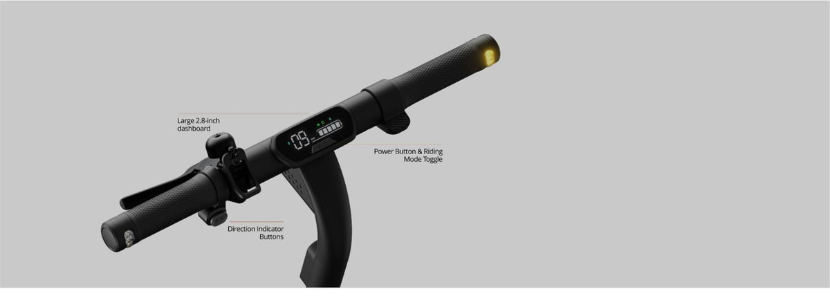 Segway Ninebot E2 Pro electric scooter: Handlebar controls