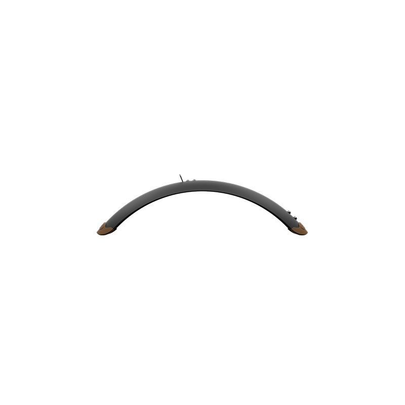 The Segway MUXI Fender Set by Segway features black curved fenders with brown mounting ends, designed for Segway MUXI Electric Bike models and shown against a plain white background.