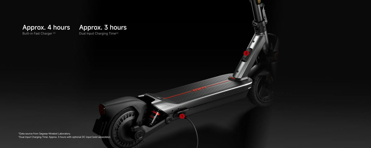 Segway Ninebot MAX G3 Plus electric scooter, fast charging