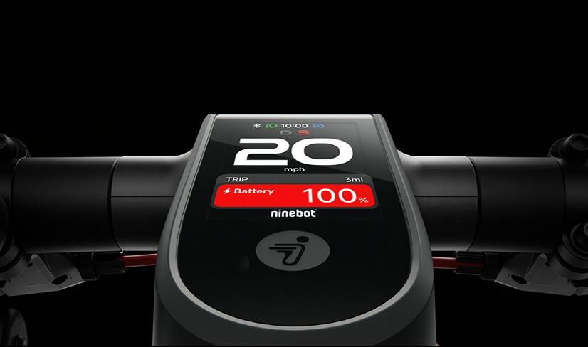Segway Ninebot MAX G3 Plus electric scooter, display ride information