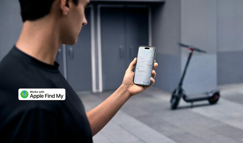 Segway Ninebot MAX G3 Plus electric scooter, apple find my compatibility
