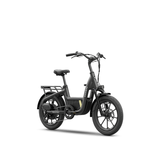 Segway MUXI Pro cargo electric bike in Anthracite, three-quarter view facing right