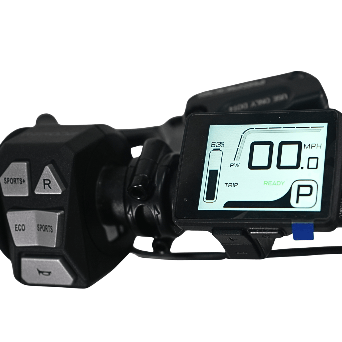 RERODE R1 Electric Dirt Bike handlebar controls and display